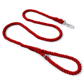 Rope Leash by Puppy Community (Color: Red)