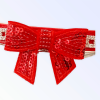 My Glam Holiday Bow Dog Collar