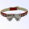 My Glam Holiday Bow Dog Collar