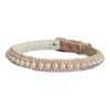 Pretty in Pink Pearl and Rhinestone Dog Collar