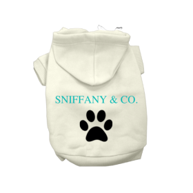 Sniff & Co. Hoodie (Color: CREAM, size: X Small)