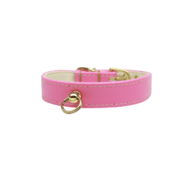 Bee Mine Dog Collar (Color: Pink, size: 16")