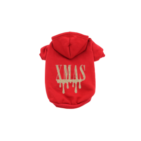 Holiday Drip Hoodies (Color: Red, size: X Small)