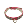 Chunky Rhinestone and Chain Dog Collar