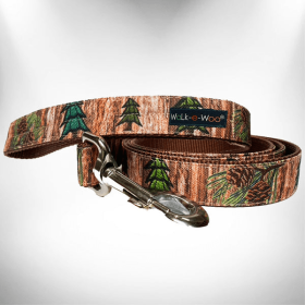 Walk-e-Woo Nature-Lover Dog Leads (Color: Into the Woods, size: REGULAR Lead 1" width- 5' length)