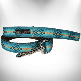 RaDog Leash (Color: Turquoise Sky, size: THIN 5/8" width- 5' long)