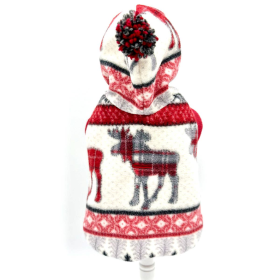 "Through the Woods" Luxe Fleece Blanket Hoodie w/ Pom Pom (size: LG)