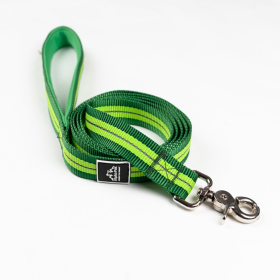 Appalachian Kiwi Green Flat Dog Leash (Color: Kiwi Green Flat, size: Medium 3/4in. wide by 6ft. long)