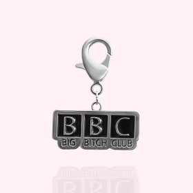 "BBC: Big Bitch Club" Dog Collar Charm (Color: Silver)