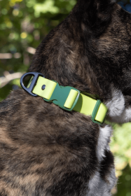 Mossy Pine Waterproof Dog Collar (size: 13 - 15 inch)