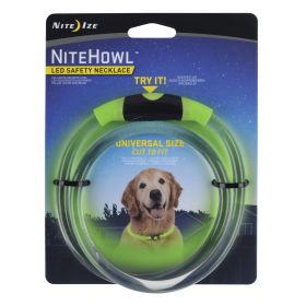 Nite Ize NiteHowl LED Safety Necklace Dogs Collar (Color: Green)