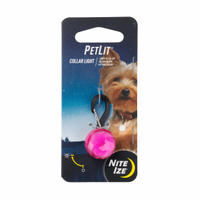 Nite Ize PetLit Collar Light (Color: Pink Jewel)