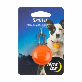 Nite Ize SpotLit Collar Light (Color: Orange Plastic)