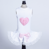 Laced Puff Heart Dog Dress