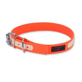 Ultrahund Play Glow Dog Collar (Color: Orange, size: 18"x1")