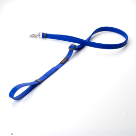 Boss Adjustable Dog Leash (Color: Blue, size: 5/8" x 4'-6')