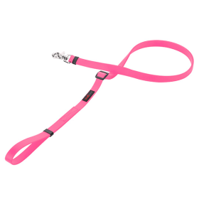 Boss Adjustable Dog Leash (Color: Pink, size: 5/8" x 4'-6')