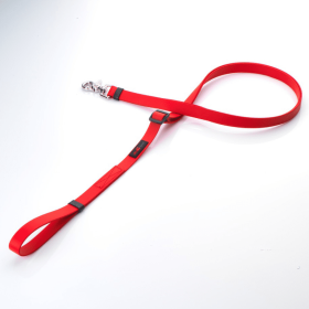 Boss Adjustable Dog Leash (Color: Red, size: 5/8" x 4'-6')