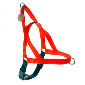 Freedom Dog Harness (Color: Orange, size: Medium to 60 lbs.)