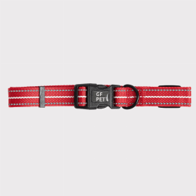 GF Pet  Reflective Dog Collars (Color: Red, size: small)