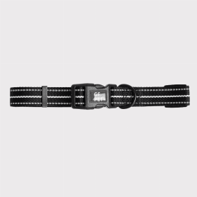 GF Pet  Reflective Dog Collars (Color: Black, size: XS)