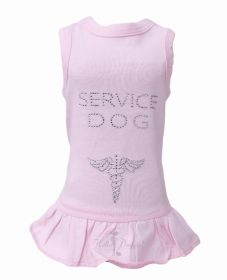 Service Dog Dress (Color: Pink, size: XXS)