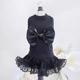 Ballerina Dog Dress (Color: Black, size: XXS)