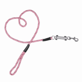 Tug Control Leash with Reflectors & Shock Absorber (Color: Kandy Kane, size: large)