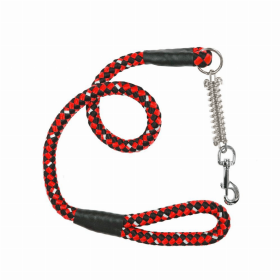 Tug Control Leash with Reflectors & Shock Absorber (Color: Ladybug, size: large)