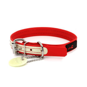 Ultrahund Play Glow Dog Collar (Color: Red, size: 3/4"x12")