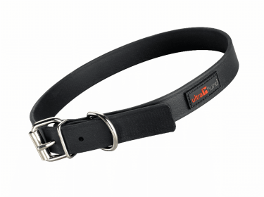 Ultrahund Play Regular Dog Collar (Color: Black, size: 20"x1")