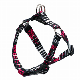 The Dowg Dog Harness (Color: Pink Petals, size: M)