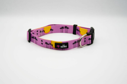 The Dowg Nylon Dog Collar (Color: Rose Pink, size: S)