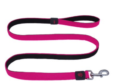 Doco Puffy Mesh Dog Leash (Color: Raspberry Pink, size: small)