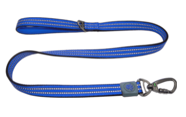 Doco Vario Dog Leash with Reflective Thread (Color: Navy Blue, size: small)