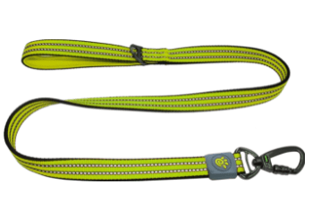 Doco Vario Dog Leash with Reflective Thread (Color: Safety Lime, size: medium)