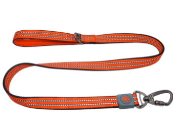 Doco Vario Dog Leash with Reflective Thread (Color: Safety Orange, size: medium)