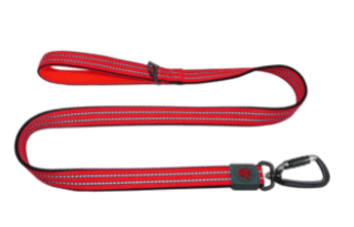 Doco Vario Reflective Dog Leash - 1000 Lbs Heavy Duty (Color: Red, size: large)