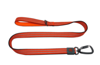 Doco Vario Reflective Dog Leash - 1000 Lbs Heavy Duty (Color: Safety Orange, size: large)