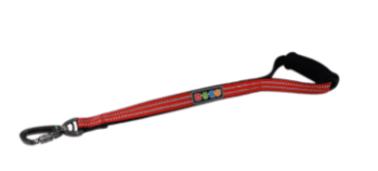 Doco Vario Ergocurve Dog Leash (Color: Red, size: large)