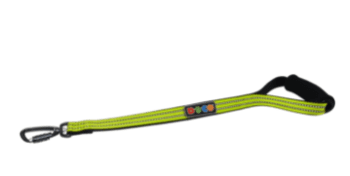 Doco Vario Ergocurve Reflective Dog Leash  - 1000Lb Heavy Duty (Color: Safety Lime, size: 1 x 20in)