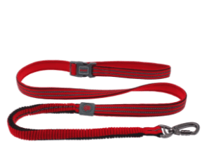 Doco Vario Easy Snap Bungee Dog Leash (Color: Red, size: small)