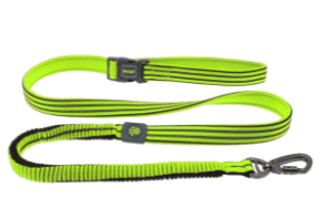 Doco Vario Easy Snap Bungee Dog Leash (Color: Safety Lime, size: small)