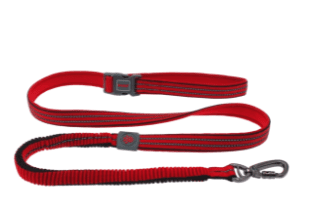 Doco Vario Easy Snap Bungee Dog Leash (Color: Red, size: medium)