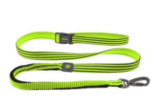 Doco Vario Easy Snap Bungee Dog Leash (Color: Safety Lime, size: large)