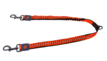 Doco Vario Bungee Coupler Dog Leash (Color: Safety Orange, size: medium)