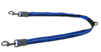 Doco Vario Bungee Coupler Dog Leash (Color: Navy Blue, size: large)