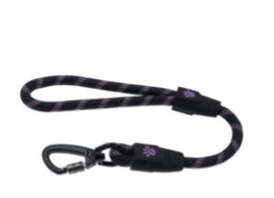 Doco Reflective Traffic Rope Dog Leash - Click & Lock Snap (Color: Purple, size: large)