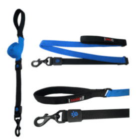 Doco Shock Absorbing Bungee Dog Leash (Color: Navy Blue, size: large)