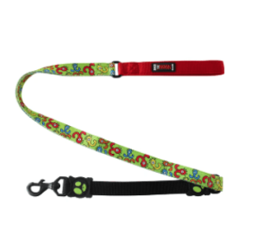 Doco 4Ft Loco Shock Absorbing Bungee Dog Leash (Color: Green Monster, size: large)